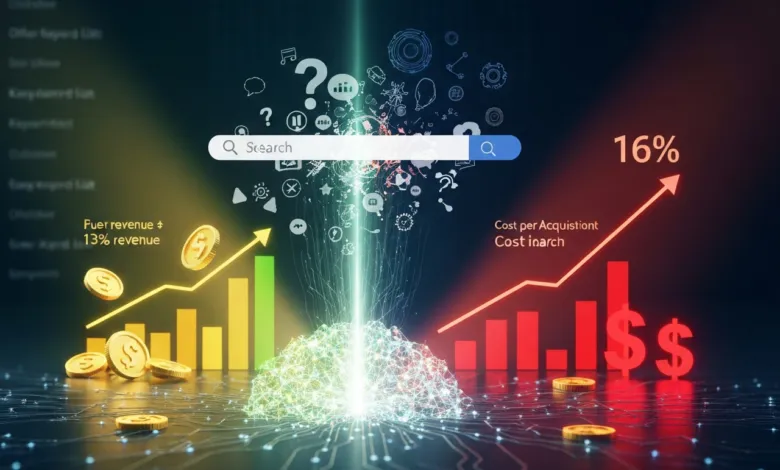 AI-powered search driving revenue growth and cost analysis.