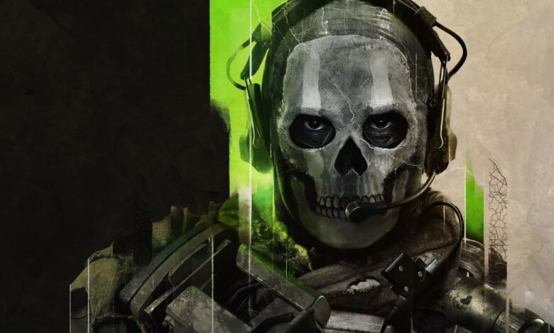Call of Duty: Modern Warfare II key art featuring the character Ghost.