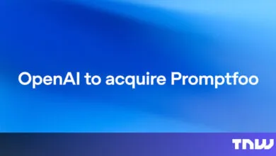 OpenAI to acquire Promptfoo text on blue gradient background.