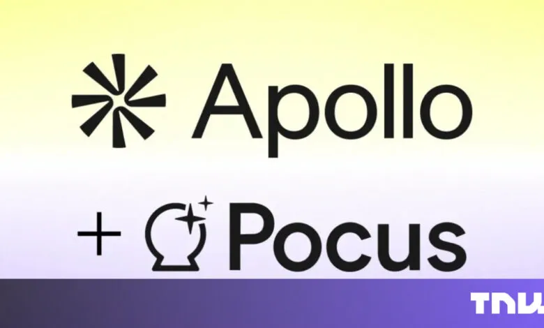 Apollo + Pocus logo on a gradient background.