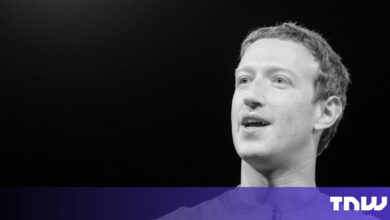 Mark Zuckerberg speaks in a black and white portrait.