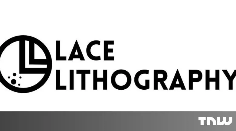 Lace Lithography logo in black and white with a circular icon.