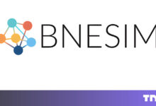 BNESIM logo with interconnected colorful dots and TNW logo.