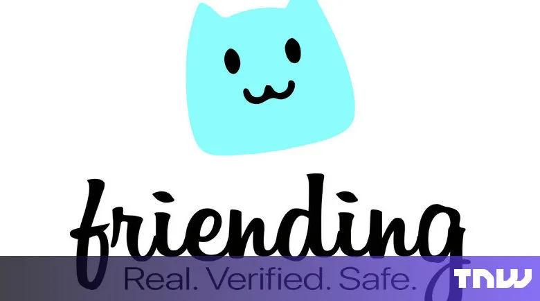 Friendina logo with a light blue cat icon and the words 'Real. Verified. Safe.'