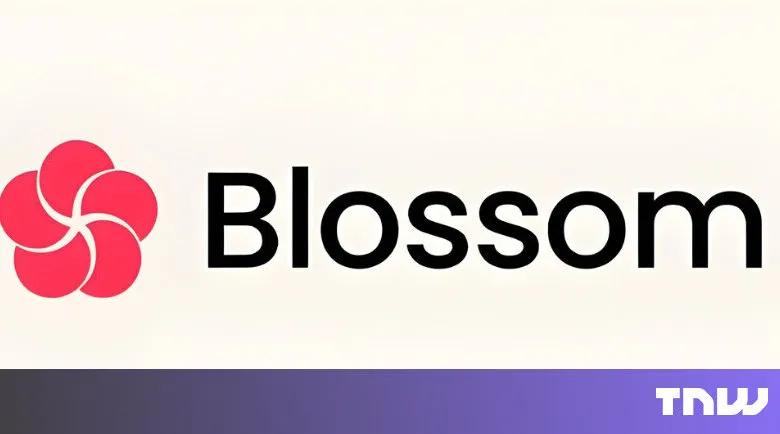 Blossom logo with stylized flower and company name.