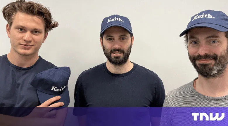 Three men wearing 'Keith.' baseball caps stand side-by-side.