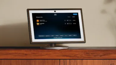 Amazon Echo Show displaying a food order cart with items selected.