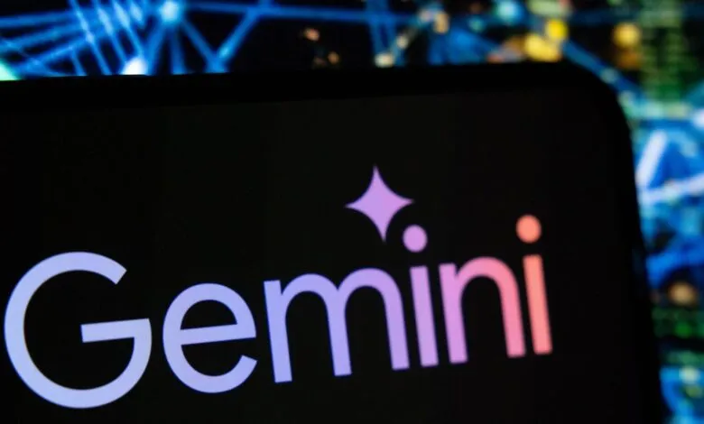 Gemini crypto exchange logo on a phone screen, close-up.