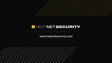 Help Net Security logo on a black background with diagonal lines.