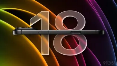 Side view of a black smartphone with '18' overlayed on a colorful background.