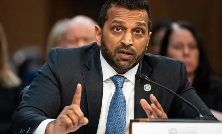 Kash Patel testifies at Senate Intelligence Committee hearing.