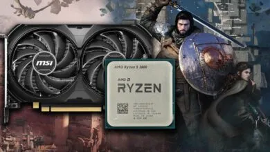 MSI graphics card, AMD Ryzen 5 3600 CPU, and fantasy characters.