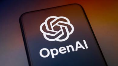 OpenAI logo displayed on a smartphone screen.