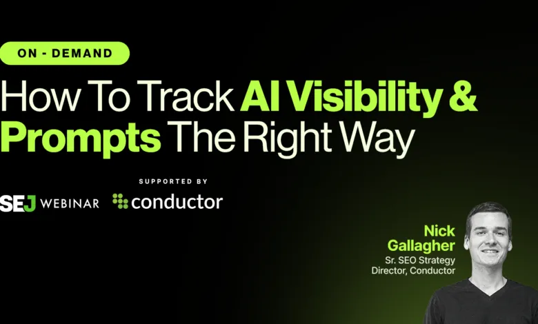 Webinar promo: How to track AI visibility and prompts the right way.