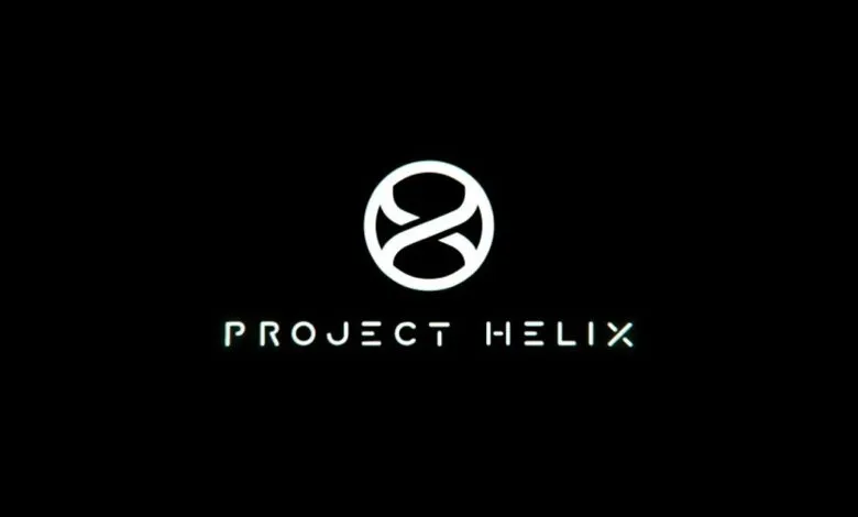 Project Helix logo: stylized infinity symbol within a circle.