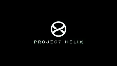 Project Helix logo: white infinity symbol inside a circle on black background.