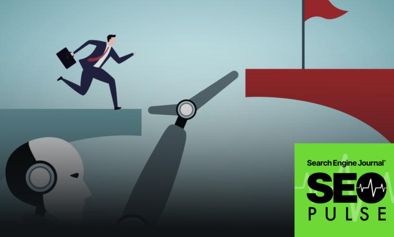 AI helps business reach goals, SEO Pulse illustration.