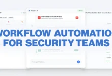 ShipSec AI interface showing workflow automation for security teams.
