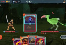 Slay the Spire gameplay showing Ironclad character facing a green bird enemy.