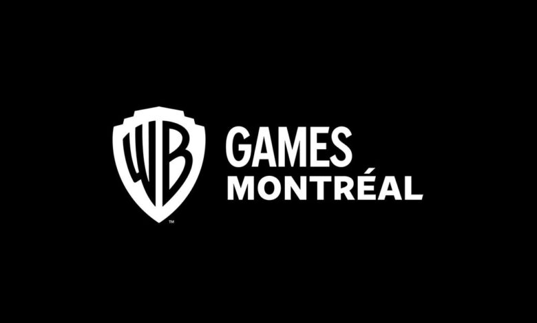 WB Games Montreal logo in white against a black background.