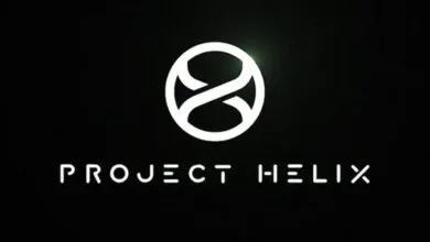 Project Helix logo: stylized infinity symbol inside a circle.