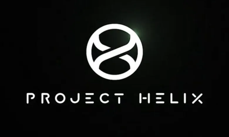 Project Helix logo: stylized infinity symbol inside a circle.