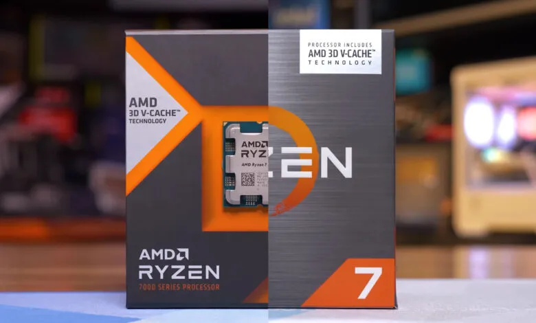 Box for AMD Ryzen 7 7000 series processor with 3D V-Cache technology.