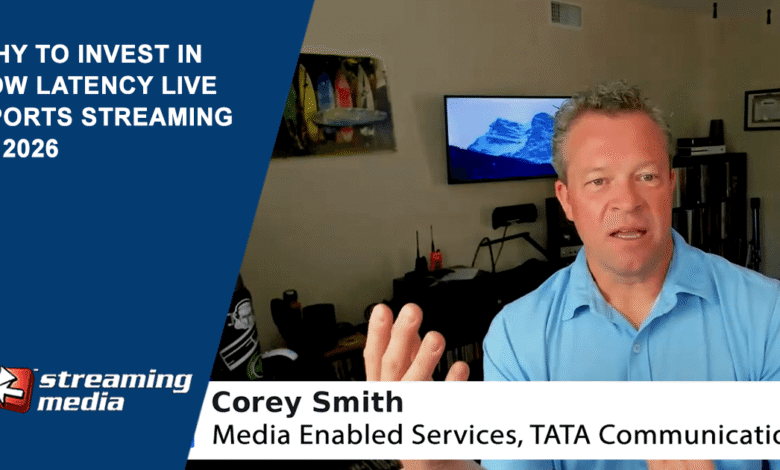 Corey Smith of TATA Communications discusses investing in low latency live sports streaming.