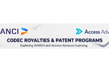 Avanci and Access Advance codec royalties and patent programs banner.