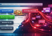 AI-powered recipe website with buttons for summarization and saving to ChatGPT.