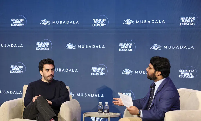 Cristóbal Valenzuela and Rohan Goswami at Semafor World Economy 2026.