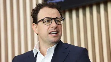 Dario Amodei speaks at the World Economic Forum in Davos.