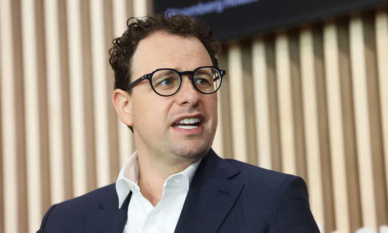 Dario Amodei speaks at the World Economic Forum in Davos.