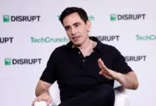 Elad Gil speaking at TechCrunch Disrupt conference.