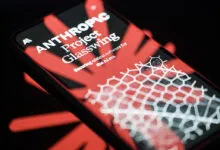 Smartphone displaying Anthropic's Project Glasswing website with red and black design.