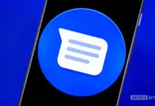 Google Messages app icon on a smartphone screen.