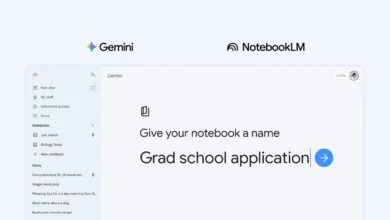Gemini and NotebookLM interface showing notebook naming screen.