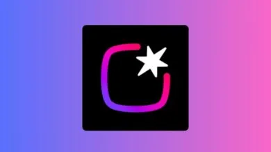 App icon with a square outline and star on a black background.