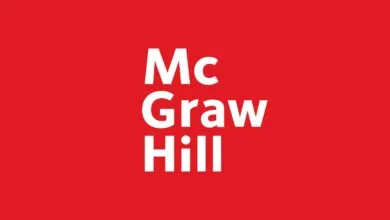 McGraw Hill logo in white text on a red background.