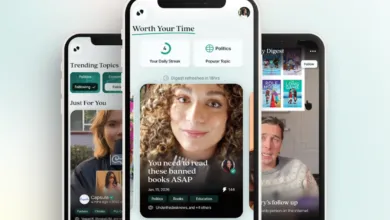 SaySo app interface on three iPhones showing trending topics and personalized digests.