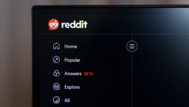 Reddit website menu on a dark screen, showing navigation options.