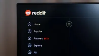 Reddit website menu on a dark screen, showing navigation options.