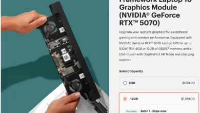 Framework Laptop 16 Gets Pricey NVIDIA RTX 5070 Upgrade Module