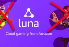 Amazon Luna cloud gaming service logo with crossed-out game characters.