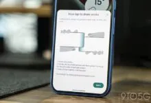 Smartphone displaying 'How tap to share works' instructions.