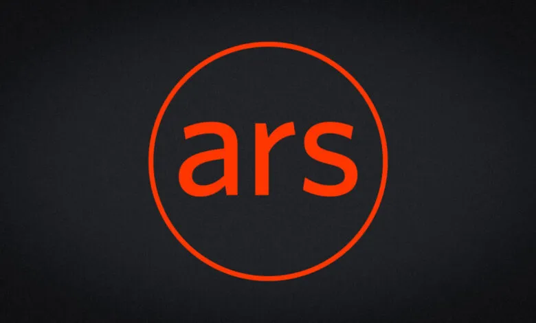 ARS logo in orange circle on dark textured background.