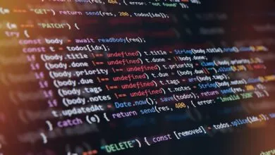 Close-up of computer code with colorful syntax highlighting.