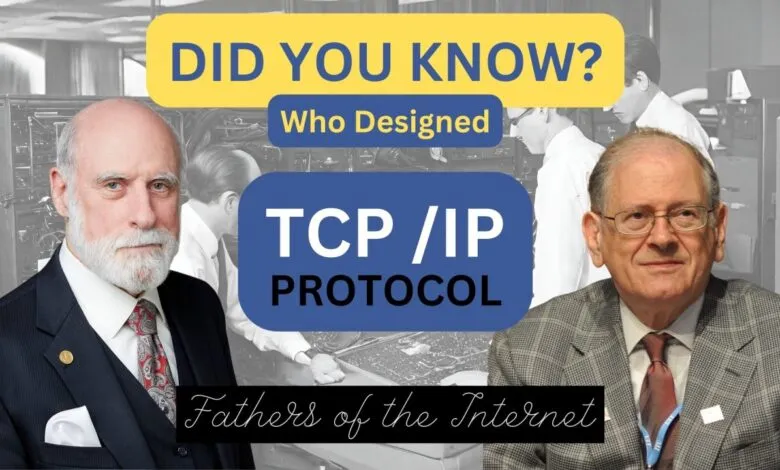 Vinton Cerf and Robert Kahn, designers of TCP/IP protocol.