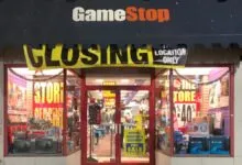 GameStop store with 'Closing Location Only' banner displayed.