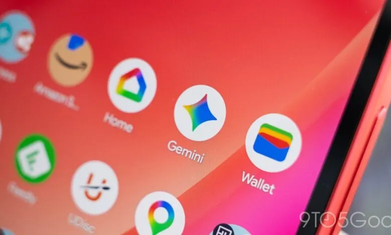 Close-up of Gemini app icon on a phone screen.